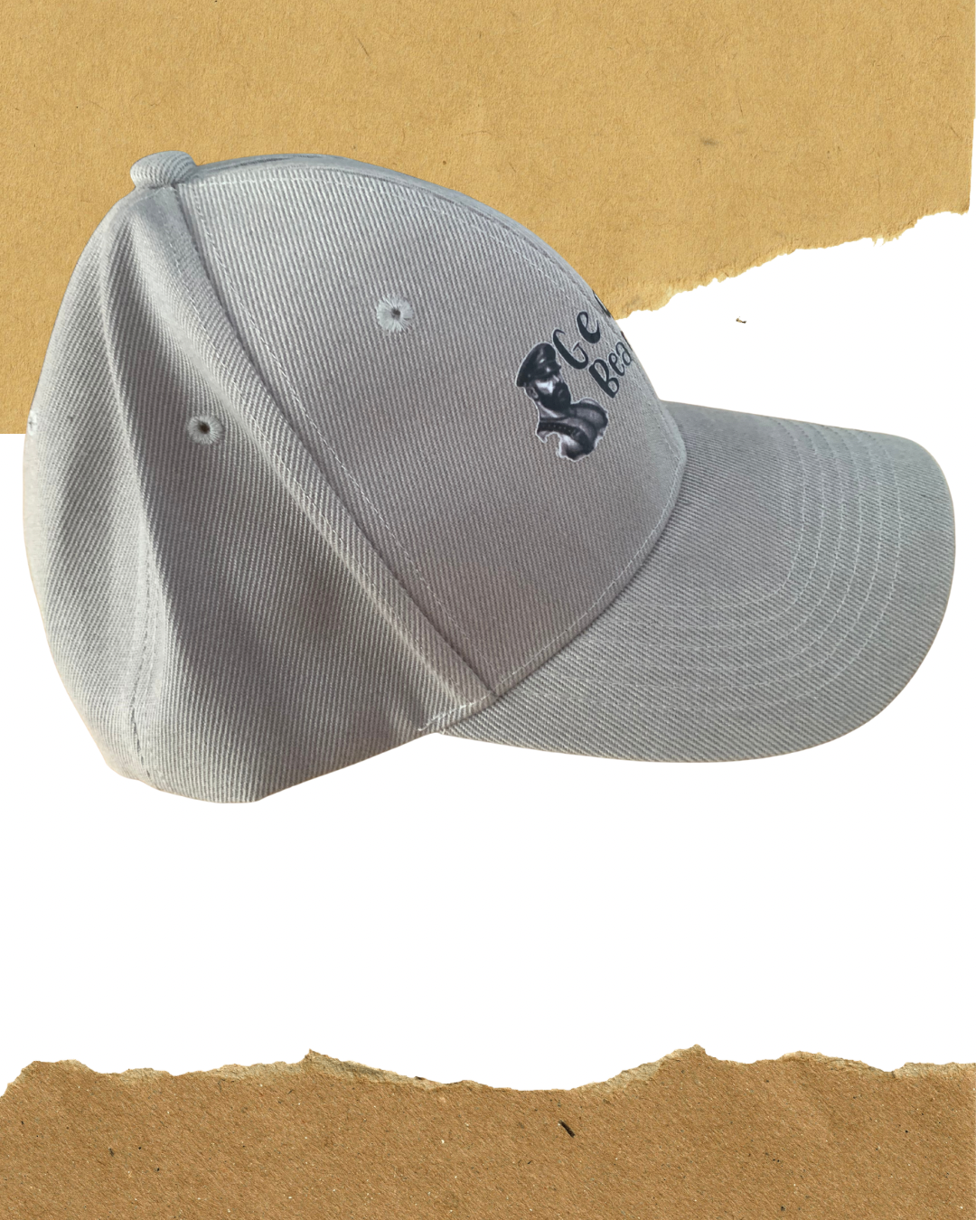 Gear up Bear down Logo grey cap - detail view