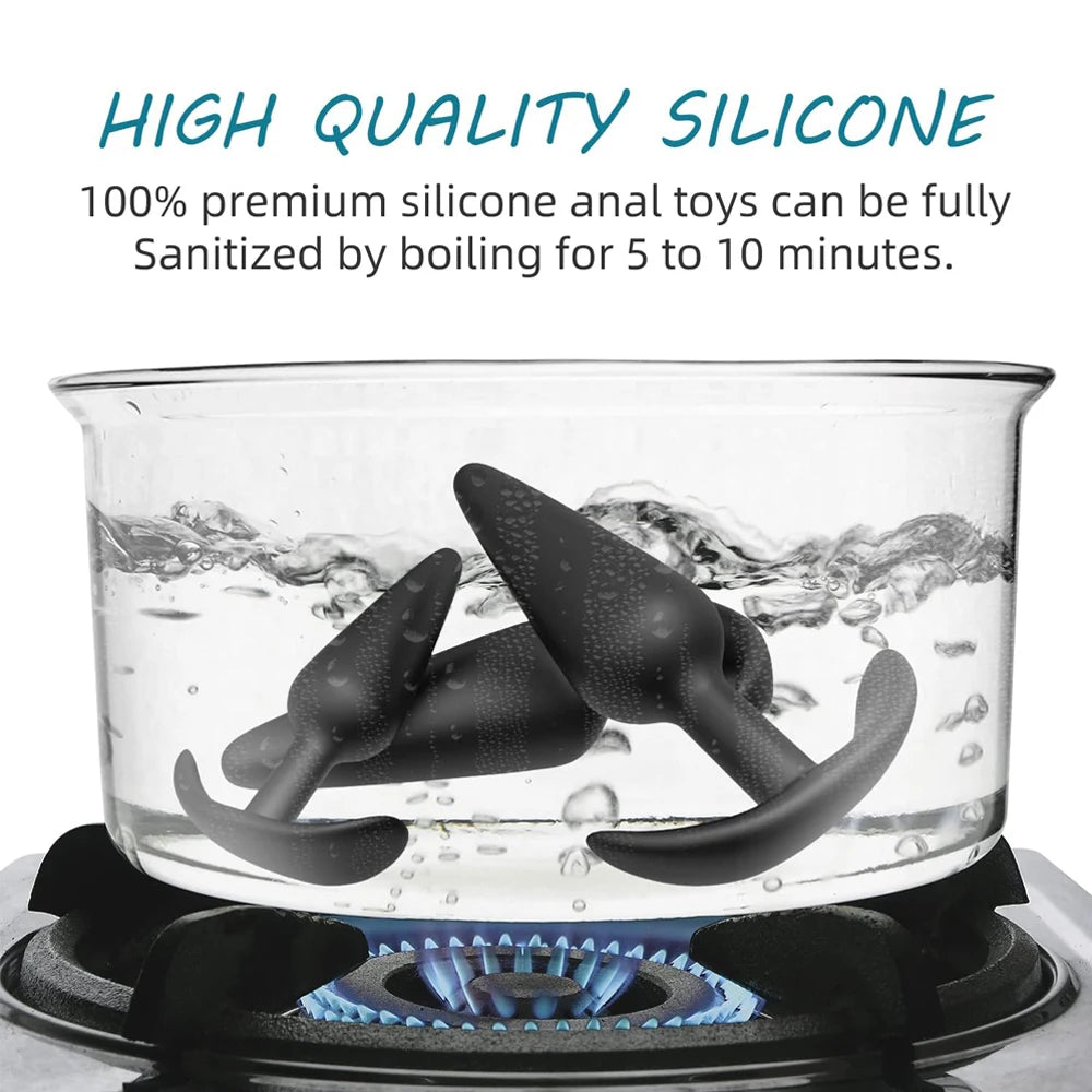 T-Shaped Silicone Anal Plug - view 5