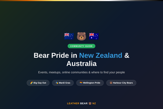 Bear Pride in New Zealand and Australia
