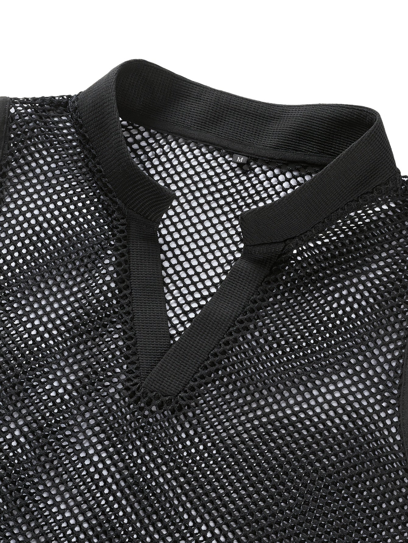 Men’s V-Neck Mesh Tease Tank – Bold Sleeveless Top for Parties, Play, and Steamy Summer Vibes