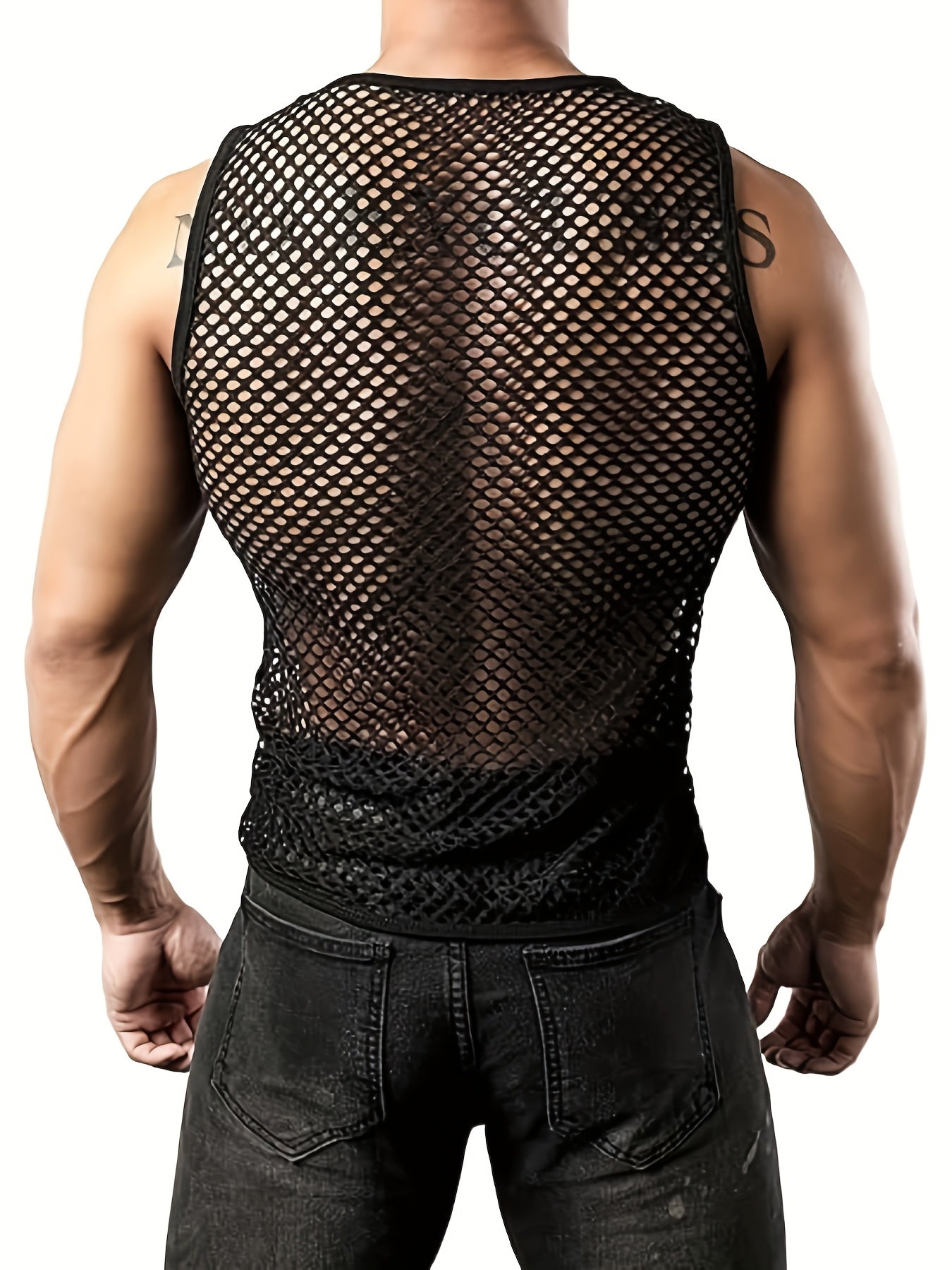 Sleeveless Air Top for Men - back view