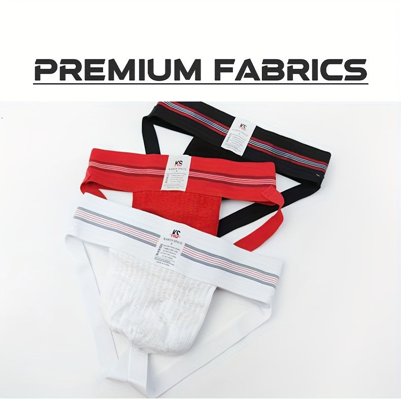 Jock Thong – Men's Low-Rise Sport Mesh Underwear | Wide Waistband, Breathable, Athletic Fit