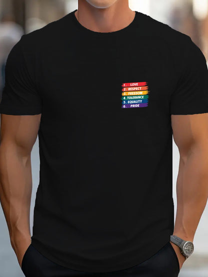 "Loud, Proud & Polyester-Clad" Pride Tee - front view