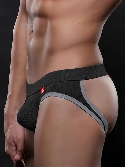 Mesh Mischief Jockstrap - Black/Gray