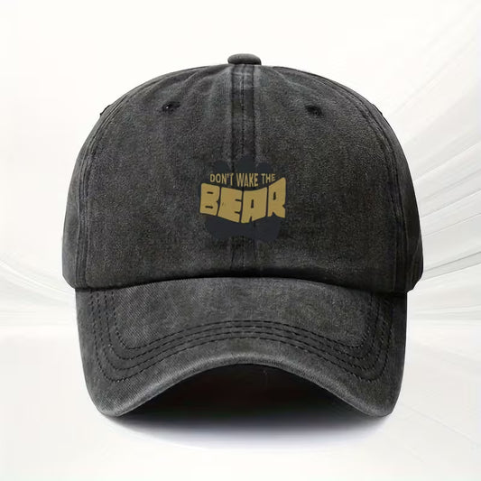 Dont Wake the Bear Daddy Black Cap - front view