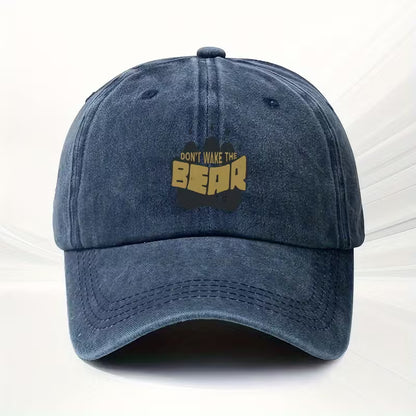 Dont Wake the Bear Daddy Blue Cap - front view