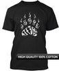 Tribal Bear Paw Graphic Tee  Bold Native-Inspired Print | 100% Cotton Unisex T-Shirt - front view