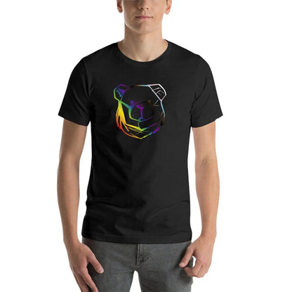 Mens Bold Bear Pride T-Shirt  Rainbow Bear Logo - view 4
