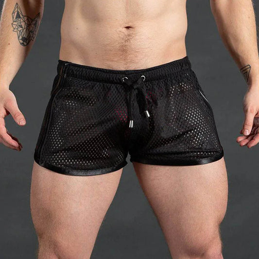 Black See-Through Club Shorts