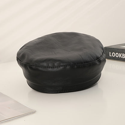 “The Top Daddy” PU Leather Newsboy Cap