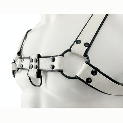 "Snowbound & Strapped" Contrast Harness - back view