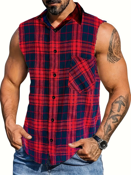 Lumberbear Sleeveless Plaid