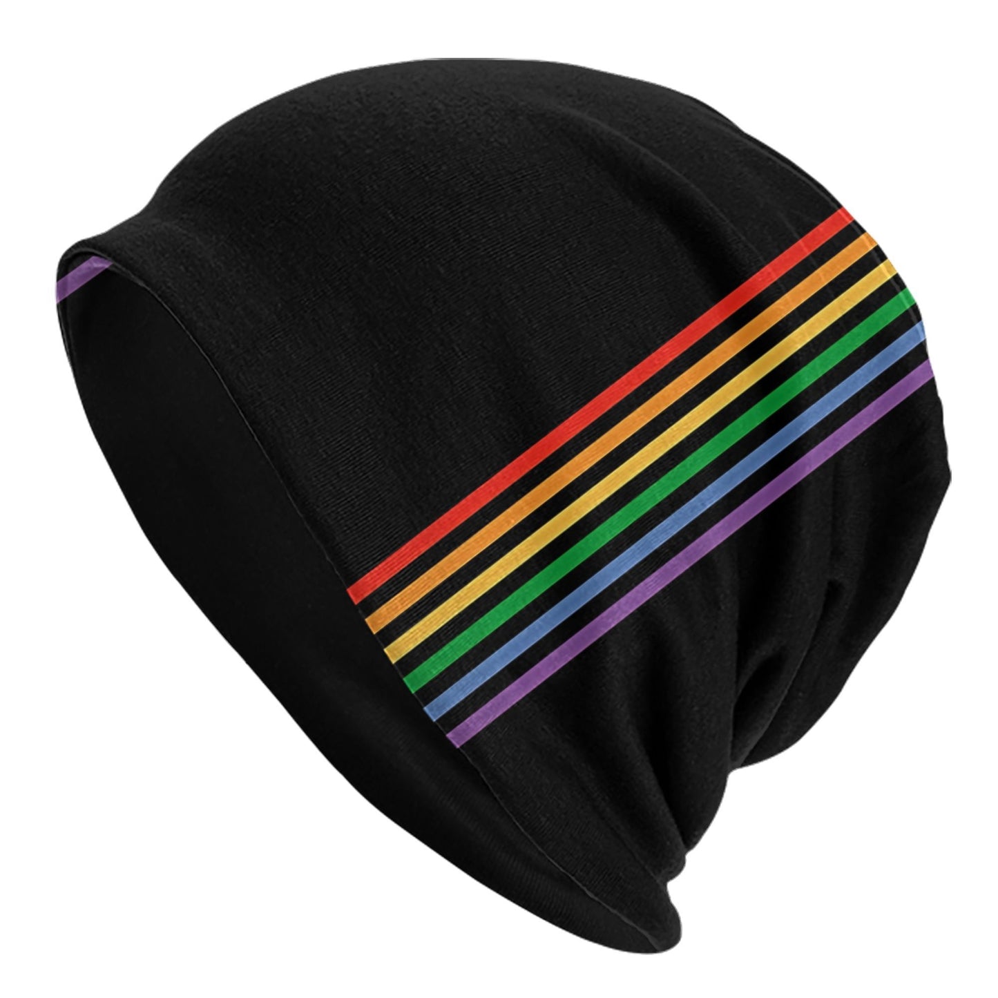 Rainbow Slouch Beanie