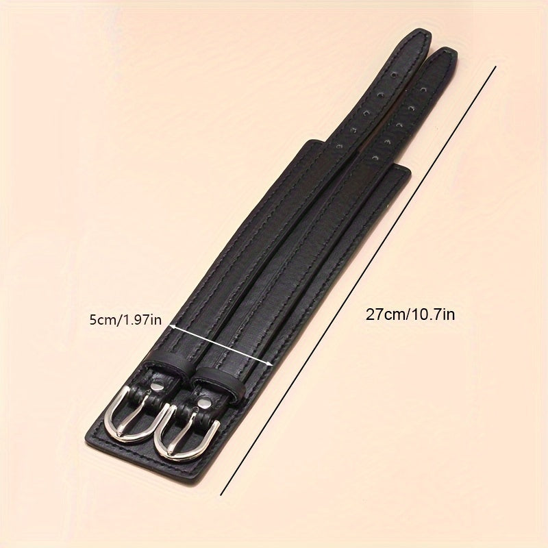 Double Trouble Buckle Cuff - back view