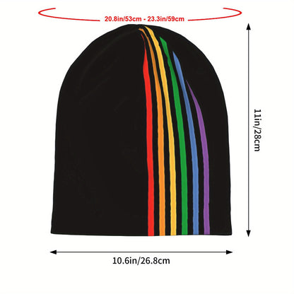 Rainbow Slouch Beanie
